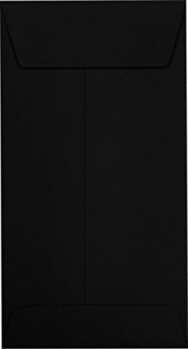 LUXPaper #7 Coin Envelopes | Peel & Press | 3 1/2" x 6 1/2" | Midnight Black | 80lb. Text | 250 Qty