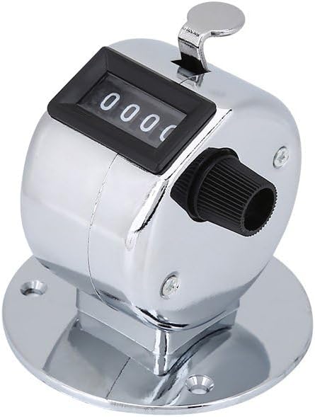 5 Pack Number Counter, Mechanical Counter, 4 Digit with Counter Clicker, Counting Clicker for Golf, Clicker Counter Handheld, Fish Counters for Fishing, Sports (5)
