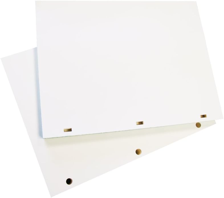 Archival Paper Watermarked 32lb Minute Paper - 11" X 8-1/2" - 100% Cotton, Acid-Free, Blank Sheets for Minute Books or Ledgers- (500 Round Holes)