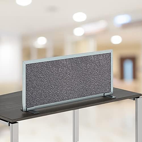 OBEX Acoustical Free Standing Privacy Screen, Cubicle Accessories Desk Privacy Panel, Desk Dividers for Office, Office Furniture Partitions Portable Sound Proof Dividers, 12" x 24", Graphite