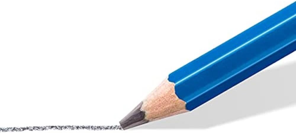 STAEDTLER Mars Lumograph Art Drawing Pencils (12-Pack) – Sustainable, Break-Resistant Graphite, Metal Case