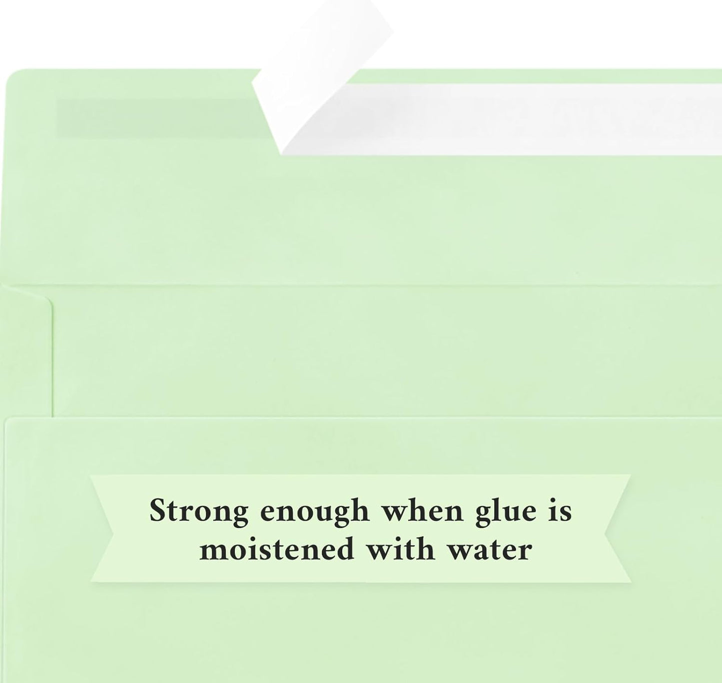 100 Pack #10 Business Envelopes, Light Green Standard Envelopes Self Seal, Letter Size Mailing Envelopes for Checks Letters Invoices Christmas Birthday Graduation Wedding, 4 1/8 x 9 1/2 Inch