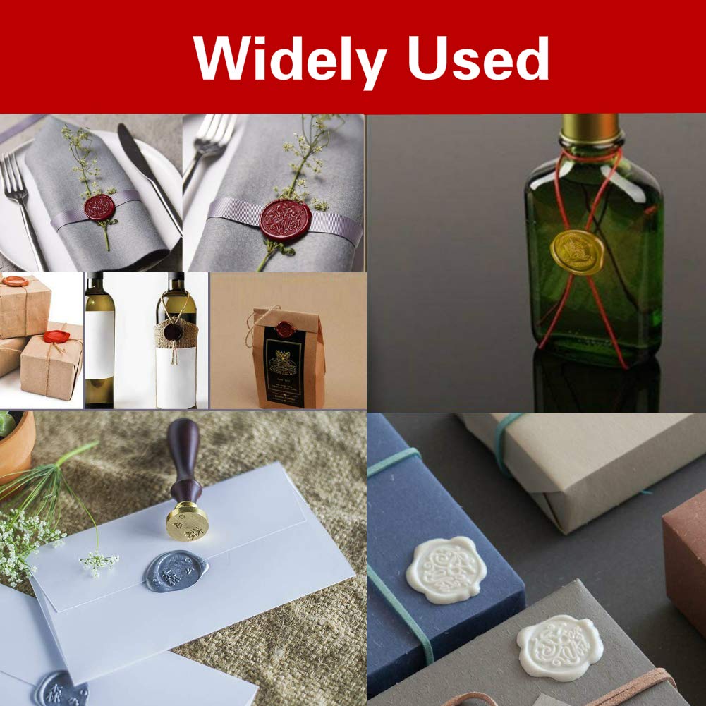 Starry Mermaid Wax Sealing Stamp with Removable Brass Head Wooden Handle - Retro Vintage Animal Sealing Wax Stamp for Letter Cards Invitations