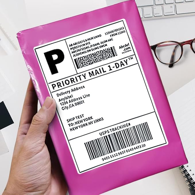 POLYSELLS 200 pcs 7.5x10.5 Inches Pink Poly Mailers Shipping Envelopes - Image 5