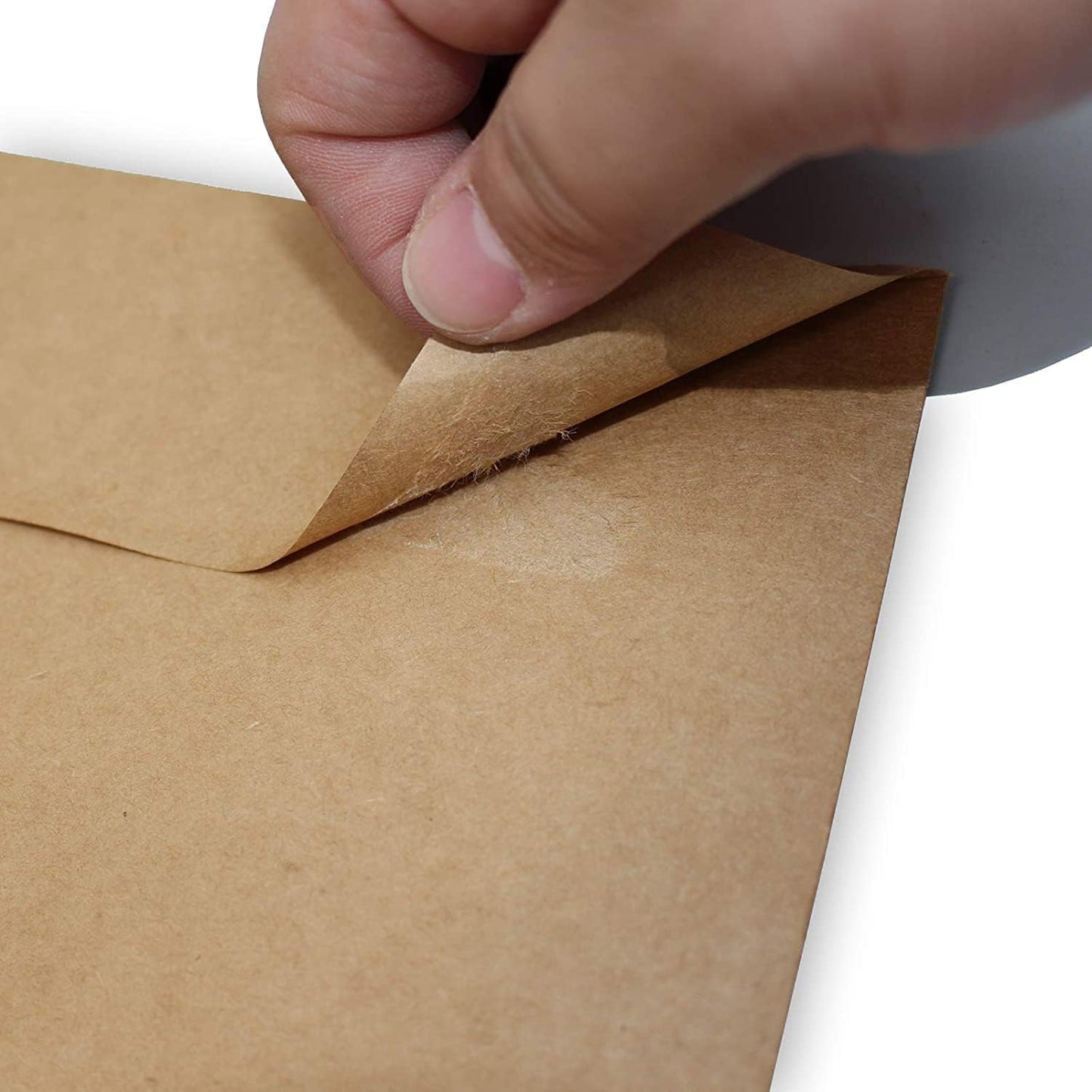 200 Qty Printable A6 Invitation Envelopes 4.75 x 6.5 Cards, Self Seal 120GSM Brown Paper Envelopes for Invitations, Papers, Photos, Documents, Wedding, Baby Shower, Easy to Seal and Peel