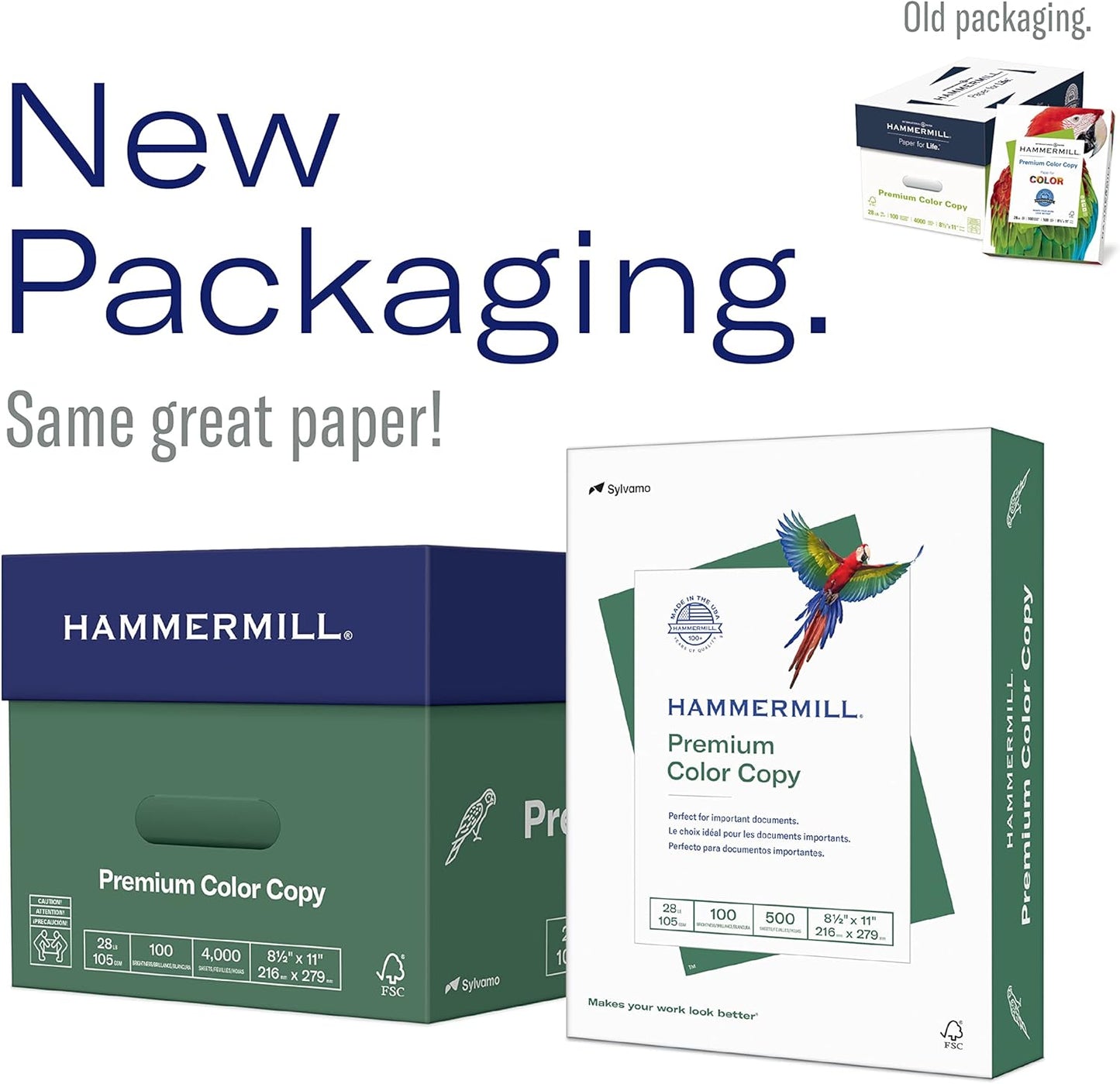 Hammermill Printer Paper, Premium Color 32 lb Copy Paper, 12 x 18 - 100 Bright, Made in the USA, 106127R - 1 Ream (500 Sheets)