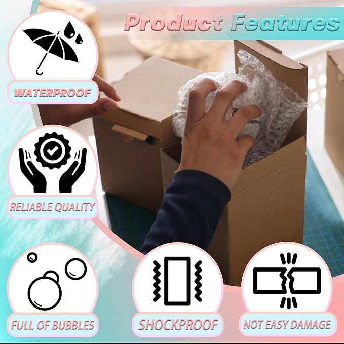 50-Pack 6"x8"Clear Bubble Out Bags - Image 6
