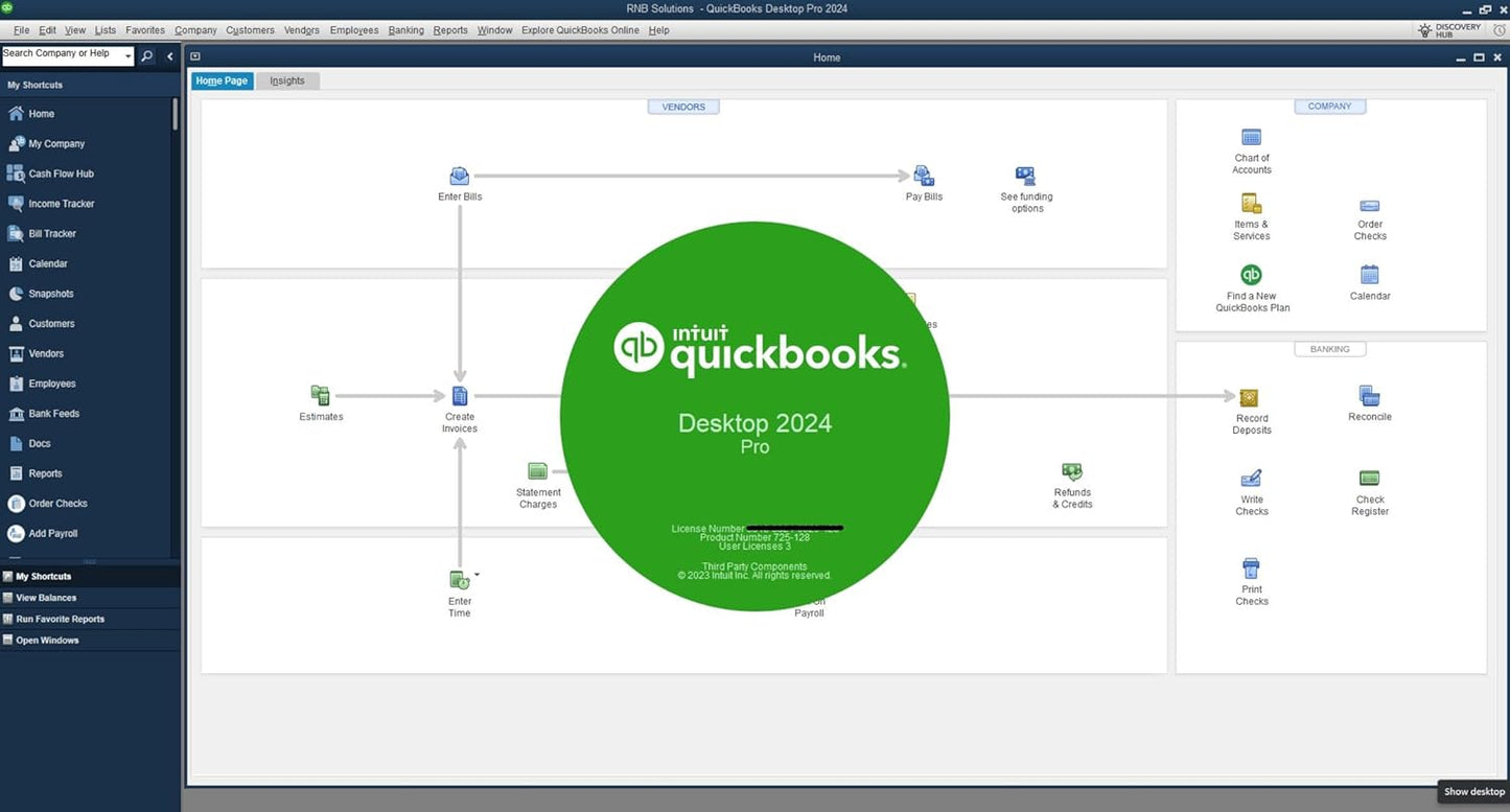 QBDT Pro 2024 | 3 User's | NO DVD | Lifetime | Amazon Message Delivery(Within 12hrs) | Windows Only | 100% Money Back Guarantee