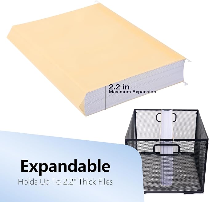 Plastic Hanging File Folders, 36 Pack Manila Hanging Folders,Letter Size - Image 8