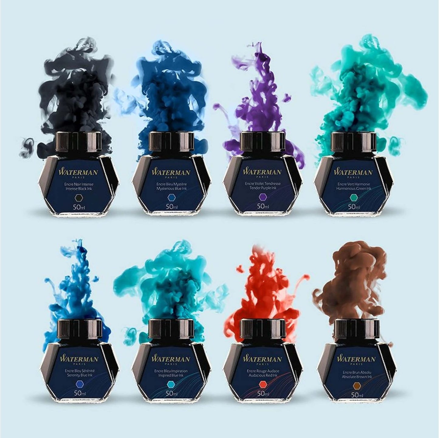 Waterman Tender Purple Fountain Pen Ink Premium Quality 50ml Bottle 1.69 Fl Oz (Pack of 1)