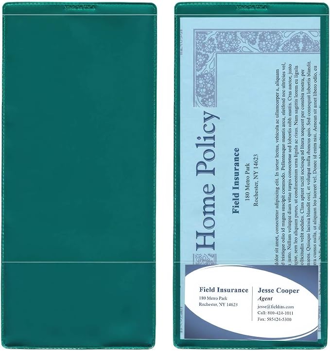 StoreSMART - Metallic Green Plastic Policy Holders - 50 Pack - INS30-MG-50 by StoreSMART