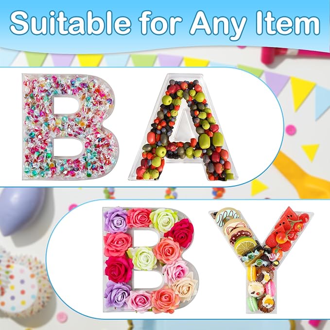 3 Pcs Boo Letters Food Tray, Reusable Board Display - Image 9