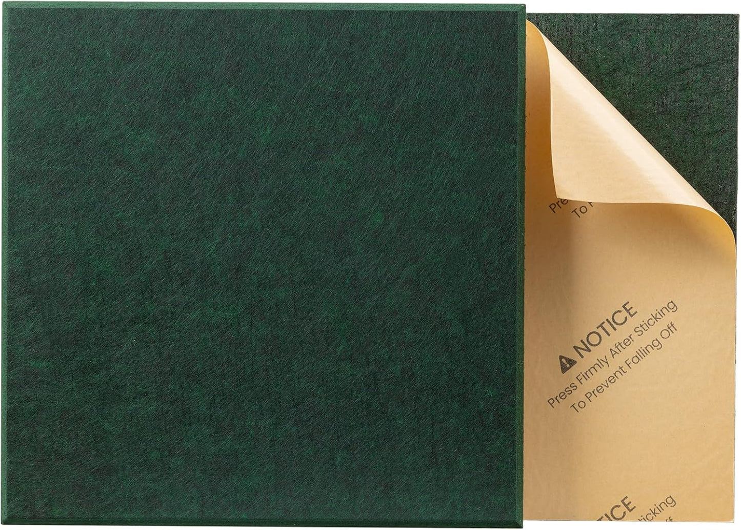 22 Pack Self-Adhesive Acoustic Panels, 12" X 12" X 0.4" High-Density Sound Proof Foam Panels for Walls, Soundproof Wall Panels for Home & Office (Forest Green)