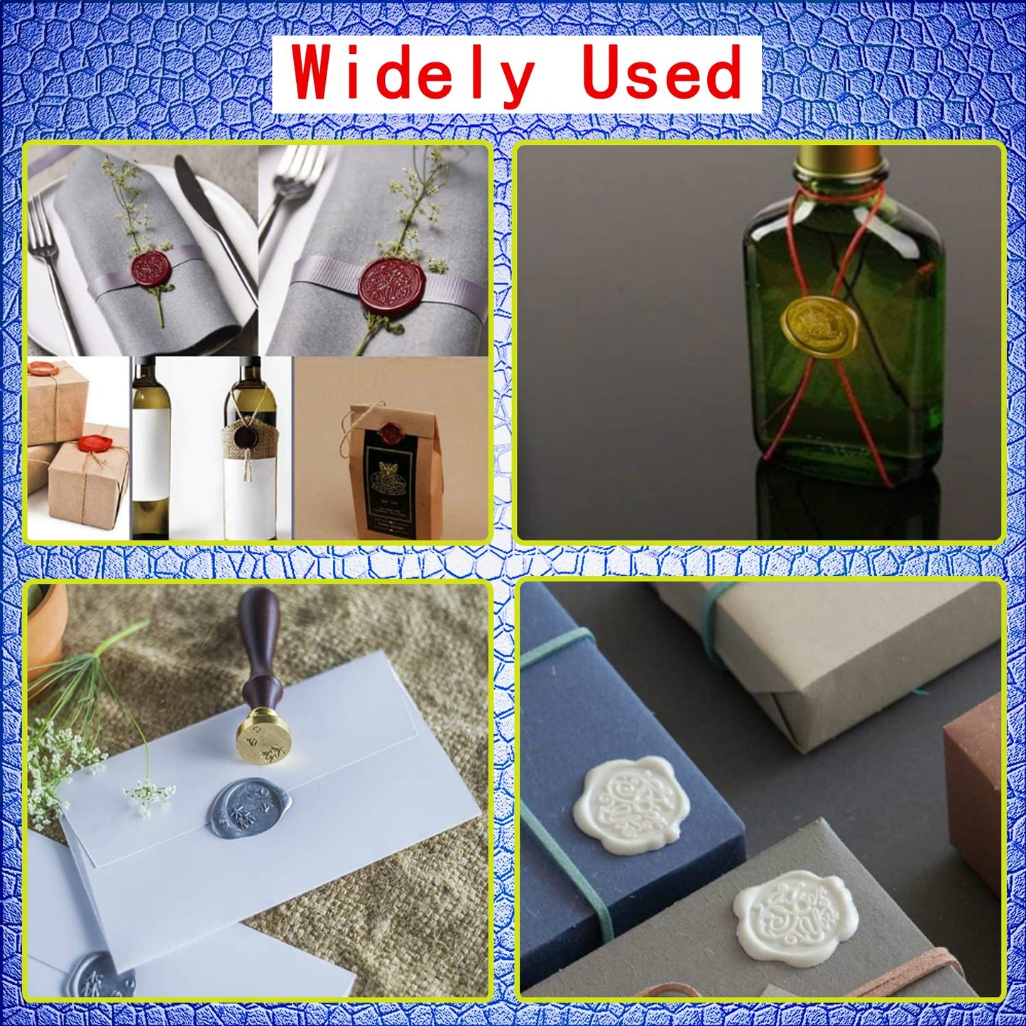Wax Seal Stamp, Heart Wax Sealing Stamp with Removable Brass Head and Wooden Handle, 0.98" Diameter, 3.54" Length