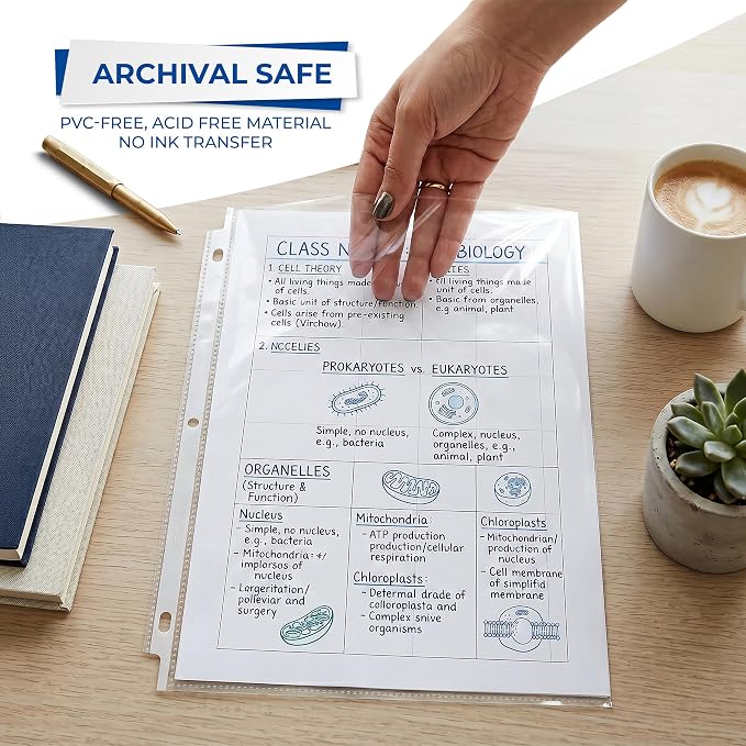 Samsill 100 Pack Sheet Protectors, 8.5x11 Inch Page Protectors - Image 8