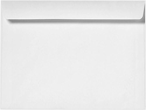LUXPaper 9 x 12 Booklet Envelopes | Bright White | 28lb. Text | 1, 000 Qty by LUXPaper