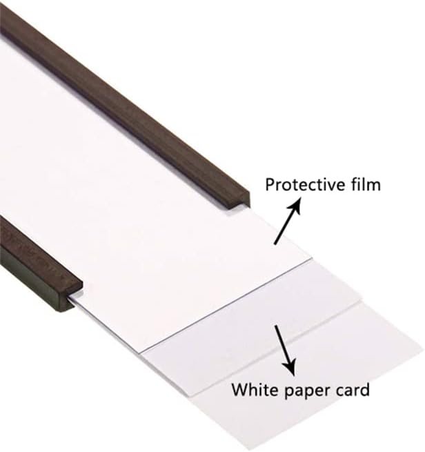 Magentic Label Holders 3x6 Inch, Magnetic Labels for Shelving，Magnetic Data Card Holders File Cabinet Labels,Pack of 30