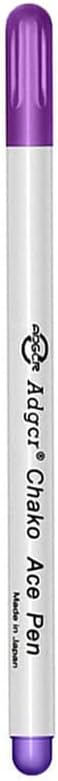 TopHomer Water Erasable Fabric Marking Pen Temporary Marking Auto-Vanishing Pen Fabric Markers Pen Colorful Water Soluble Ink for Dressmaking, Handicraft, Embroidery, Artificial Flowers(Purple)