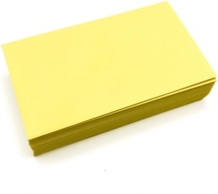 Limited Papers (TM) No. 10 Regular Standard Mailing Envelope - Pastel - Soft - 24 Pound (4.8 inch x 9.5 inch) - Announcement, Invoices, Checks, Letters, Contracts, Business Envelopes (Canary, 100)