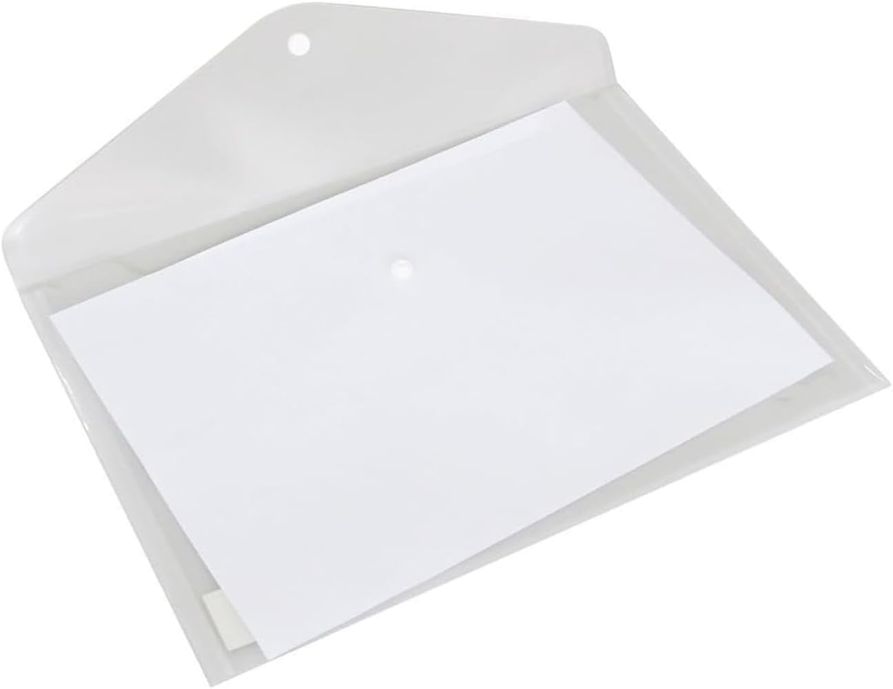 30 Pcs Plastic Folders for Documents - Clear File Folders Letter Size - A4 Plastic Envelopes with Snap Closure Filing Folders Organizer