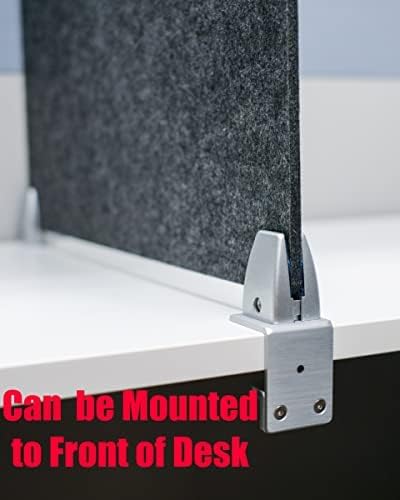 OBEX Panel Desk Mounted PET Privacy Screen, 18" x 24", Sand