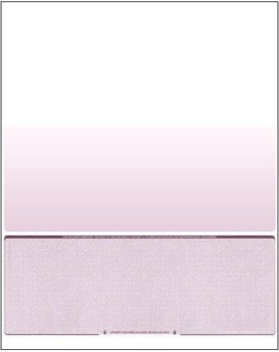 Business Voucher Check Stock - Computer Laser Checks - 1000 Sheets, Check on Bottom, Burgundy Diamond