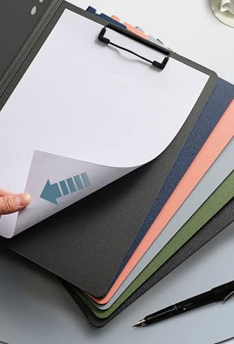 White Clipboard Folder, A4 Clipboard Horizontal and Vertical Metal Clips | 2 - Image 7