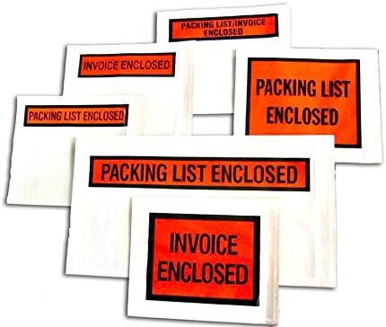 Packing List Enclosed Pouches – Clear Adhesive Envelope Bag - Image 3