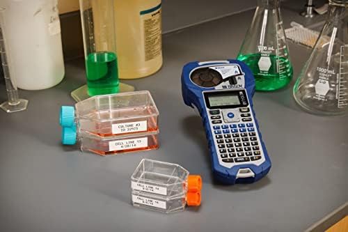 Brady M210-LAB Portable Label Printer, Blue/Gray, 9.5 in H x 4.5 in W x 2.5 in D