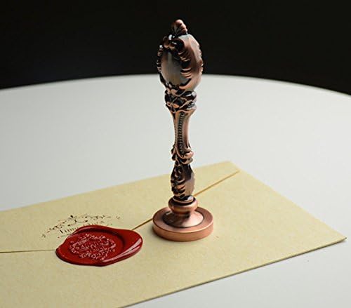 MDLG Customize Your Design Picture Logo Text Wax Seal Stamp Vintage Peacock Copper Handle Set