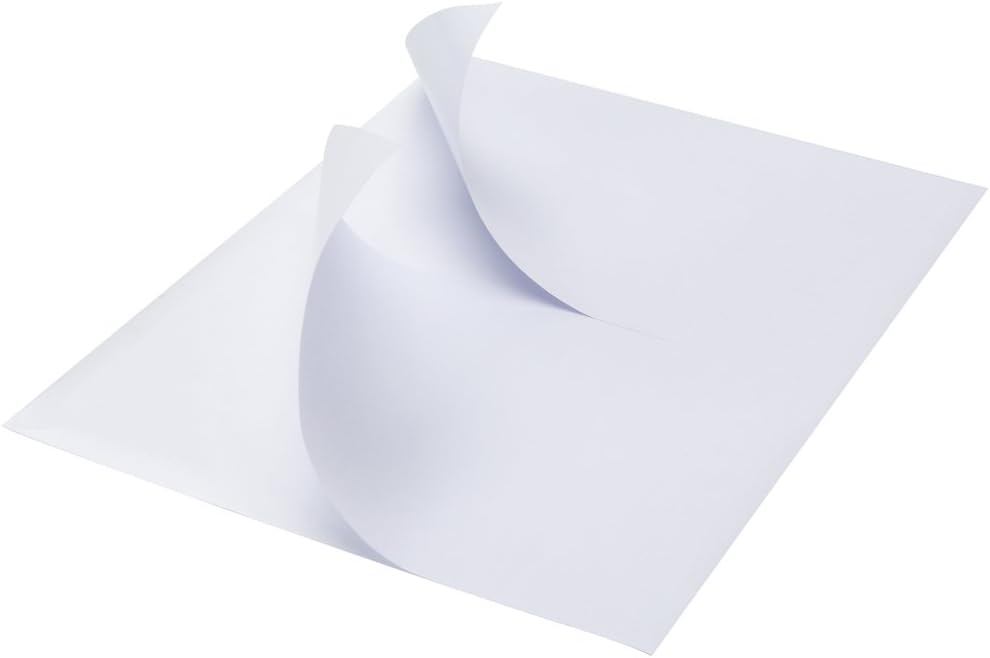 FungLam Shipping Labels with Self Adhesive, for Laser & Inkjet Printers, 8.5 x 5.5 Inches, White, Pack of 1000 Labels