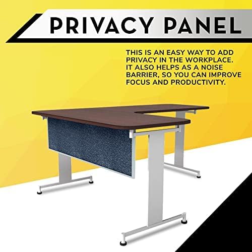 OBEX Acoustic Table Mounted Modesty Desk Privacy & Sound Absorbing Panel for Office Cubicles, 18" x 42", Graphite