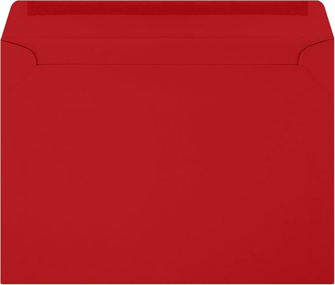 LUXPaper 9 x 12 Booklet Envelopes | Holiday Red | 60lb. Text | 500 Qty - Image 2