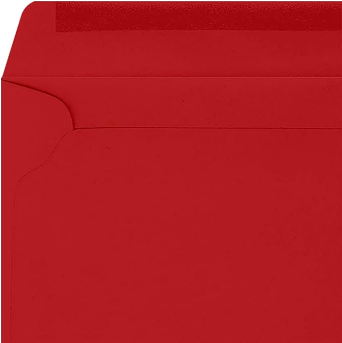 LUXPaper 9 x 12 Booklet Envelopes | Holiday Red | 60lb. Text | 500 Qty - Image 4