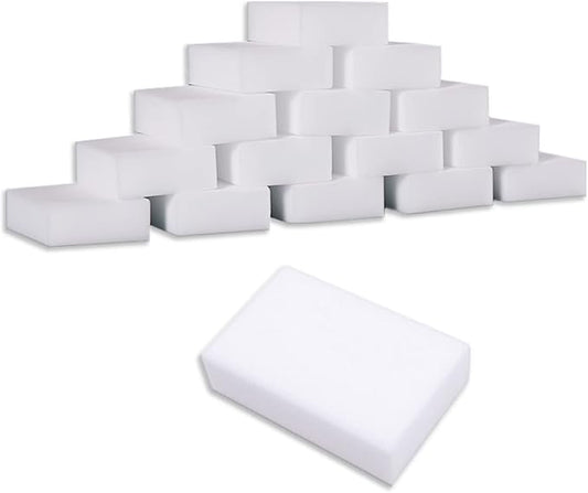 Magic Sponges Cleaning Eraser, 50 Pack Melamine Sponge Foam Pads, Wall Cleaner by BAISENJIE
