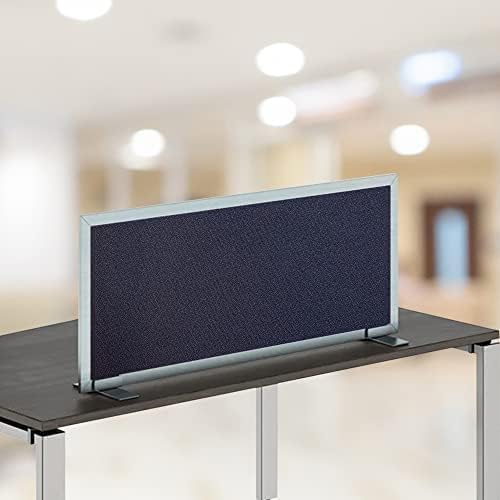 OBEX Acoustical Free Standing Privacy Screen, Cubicle Accessories Desk Privacy Panel, Desk Dividers for Office, Office Furniture Partitions Portable Sound Proof Dividers, 24" x 60", Slate