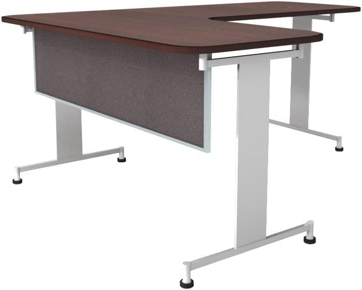 OBEX Acoustic Table Mounted Modesty Desk Privacy & Sound Absorbing Panel for Office Cubicles, 24" x 48", Slate