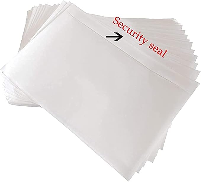 LabelMore 7.5" x 5.5" Clear Plastic Adhesive Packing List Mailing Shipping - Image 4