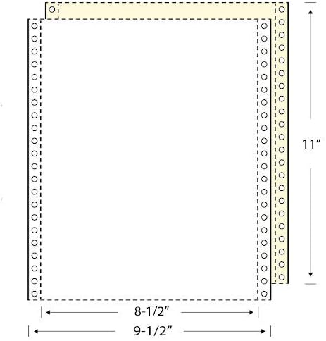Alliance Continuous Carbonless Computer Paper 9.5 x 11, Blank Left and Right Perforated, 15 lb (2-Pt W/C 1700/Ctn 80 Ctns/Pallet)