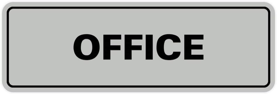 Signs ByLITA Standard Office Sign - Professional Business Signage - Easy to Install (Lt Gray) - Large 1 Pack