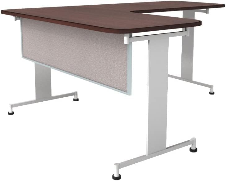OBEX Acoustic Table Mounted Modesty Desk Privacy & Sound Absorbing Panel for Office Cubicles, 24" x 42", Overcast