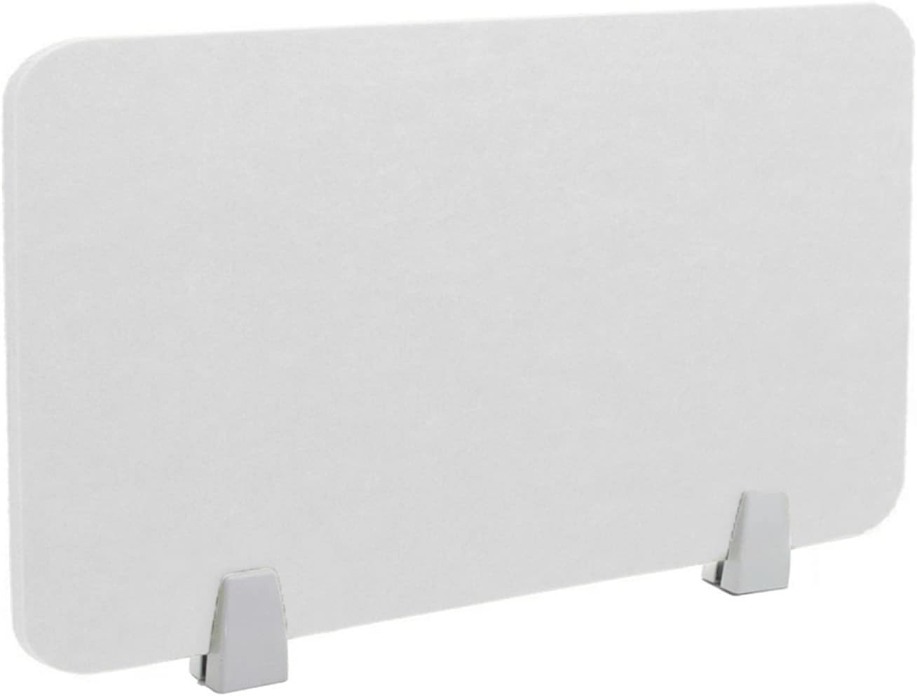 Icegrey Acoustic Desk Divider Privacy Panel Removable Sound Absorbing Desk Partition Board with 2 Clips for Student Call Centers Offices Braries Classrooms Library, White, 31.2x11.7