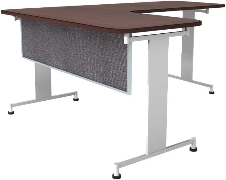 OBEX Acoustic Table Mounted Modesty Desk Privacy & Sound Absorbing Panel for Office Cubicles, 12" x 72", Graphite