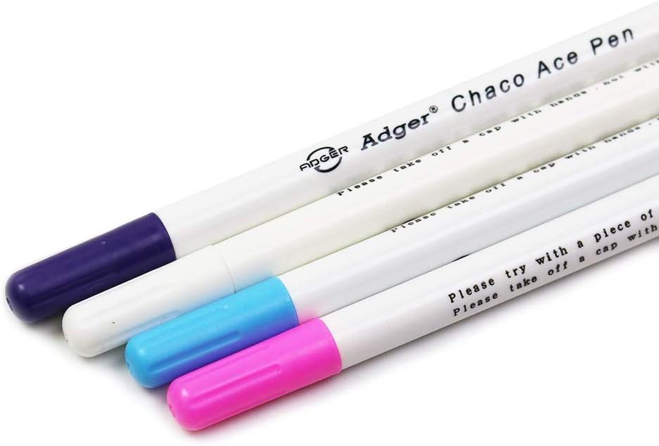 TopHomer Water Erasable Fabric Marking Pen Temporary Marking Auto-Vanishing Pen Fabric Markers Pen Colorful Water Soluble Ink for Dressmaking, Handicraft, Embroidery, Artificial Flowers(Purple)