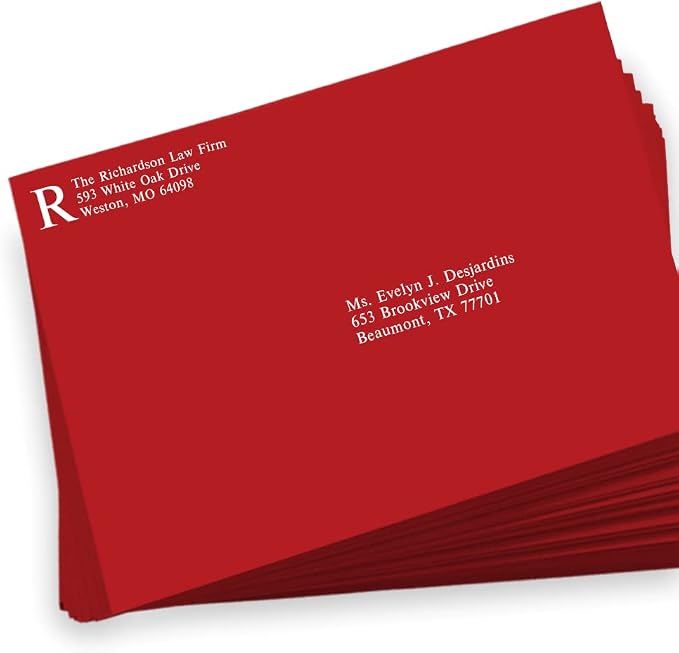 LUXPaper 9 x 12 Booklet Envelopes | Holiday Red | 60lb. Text | 1, 000 Qty - Image 5