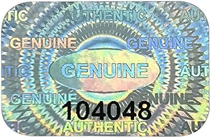 300 pcs Tamper Proof Hologram Stickers Silver High Security Tamper Evident Warranty Seal Void Genuine Authentic Holographic Labels/Stickers w/Unique Sequential Serial Numbering 0.95X0.6 inch (Silver)