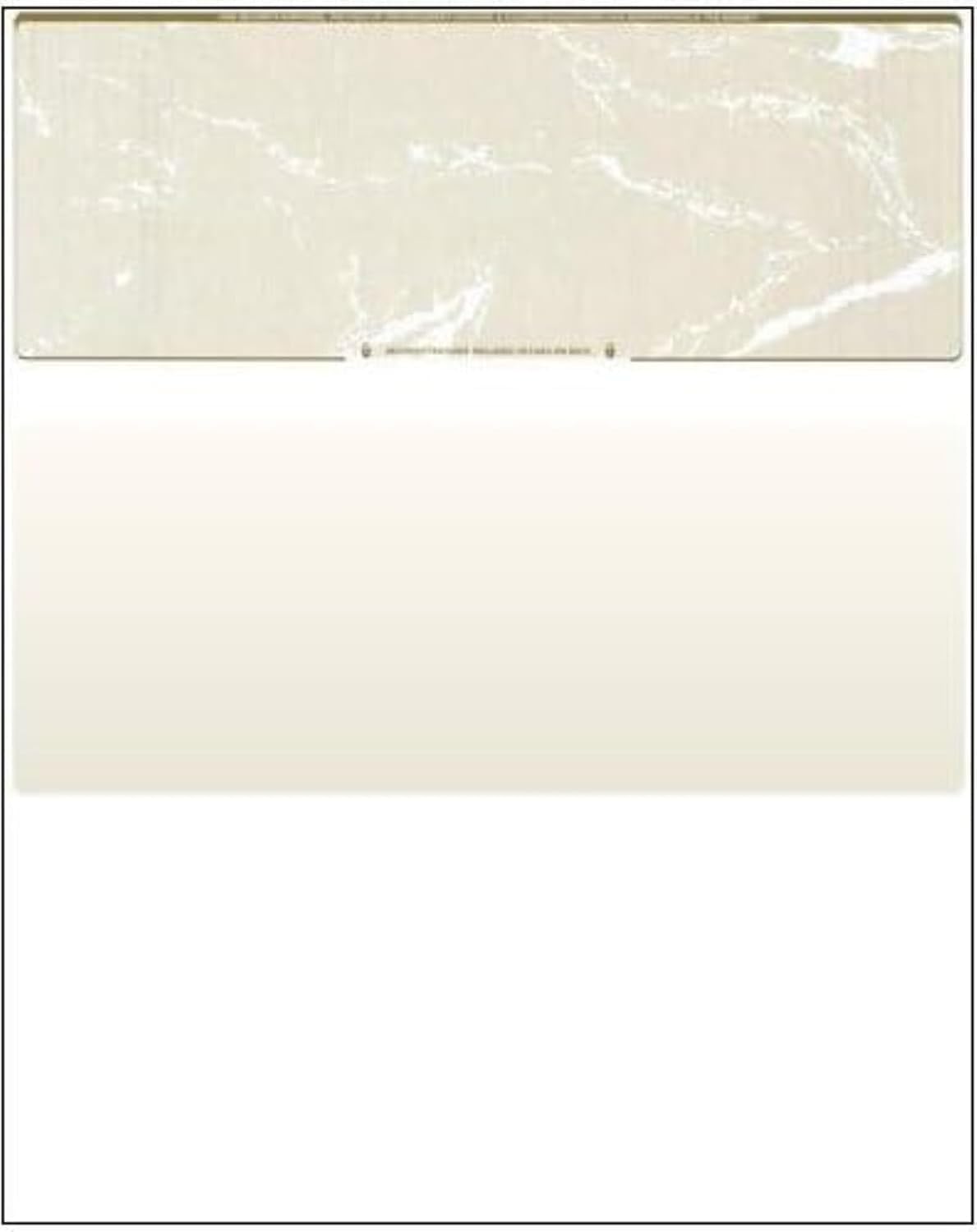Compuchecks Check on Top Blank Check Paper - 2500 Pack, Quick-Books & Laser Printer Compatible - Security Business Checks with Voucher - 8.5" x 11" Gold Marble