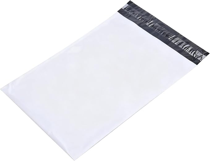 14.5"x19" Poly Mailers，White Shipping and Envelope Bags Pack of 50 by Unknown