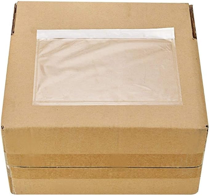 9527 Product 4.5" x 5.5" Clear Adhesive Top Loading Packing List/Shipping Label - Image 8