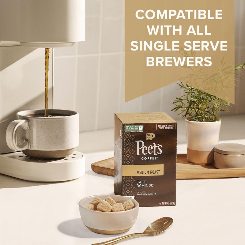 Peet's Coffee, Medium Roast Single Serve Coffee Pods - Big Bang 20 Count (2 Boxes of 10 Pods)